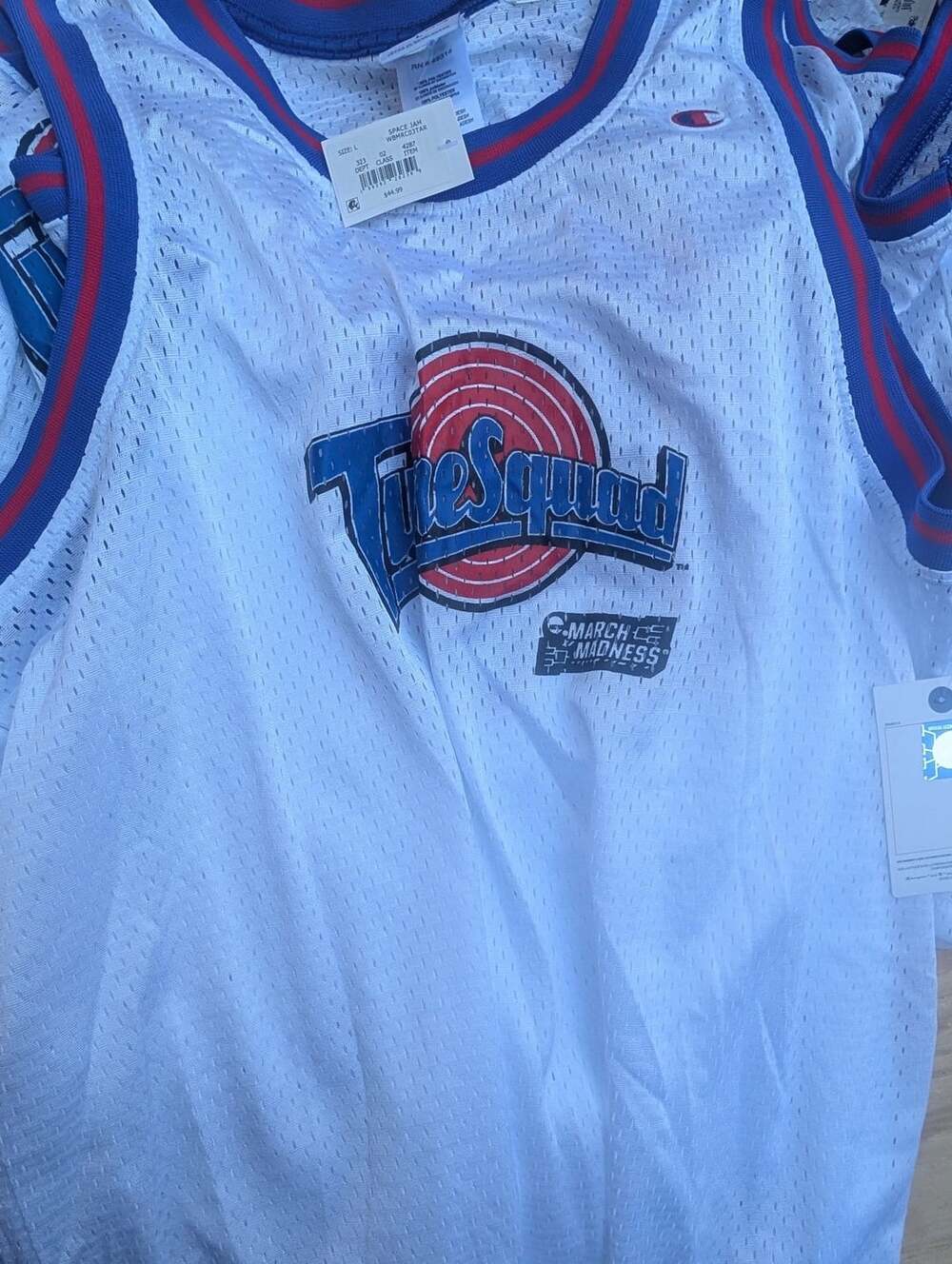 Champion Space Jam Lola 10 Tune Squad Jersey Size M White